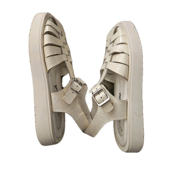 Free People Womens White Finn Fisherman Platform Sandal 37 - Picture 7 of 14